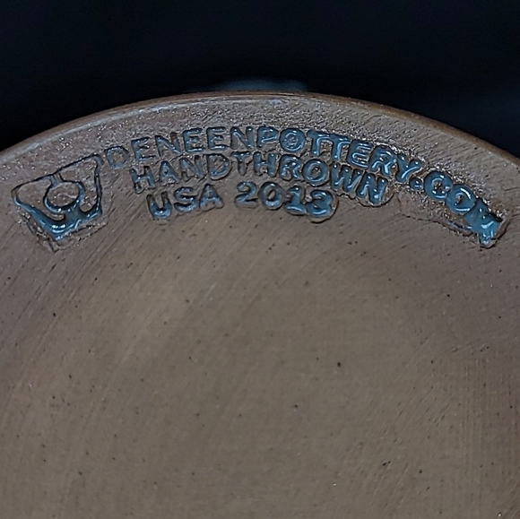 2013 DENEEN POTTERY"LOOKOUT POINT LAKESIDE INN HOT SPRINGS,AR." HAND-THROWN-USA - Picture 10 of 10